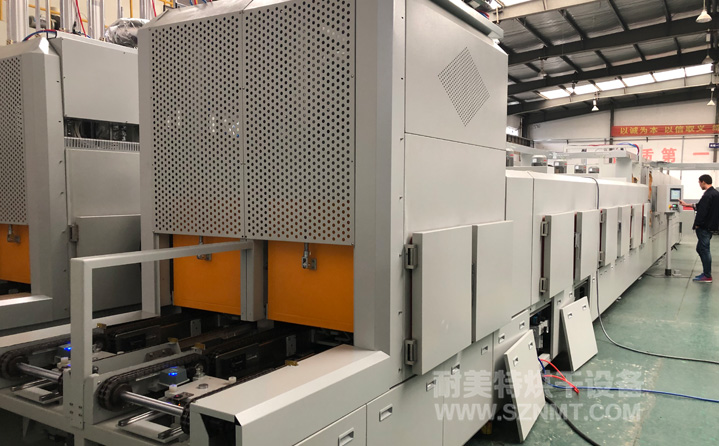 新能源汽車驅(qū)動電機加熱冷卻隧道爐烘干線